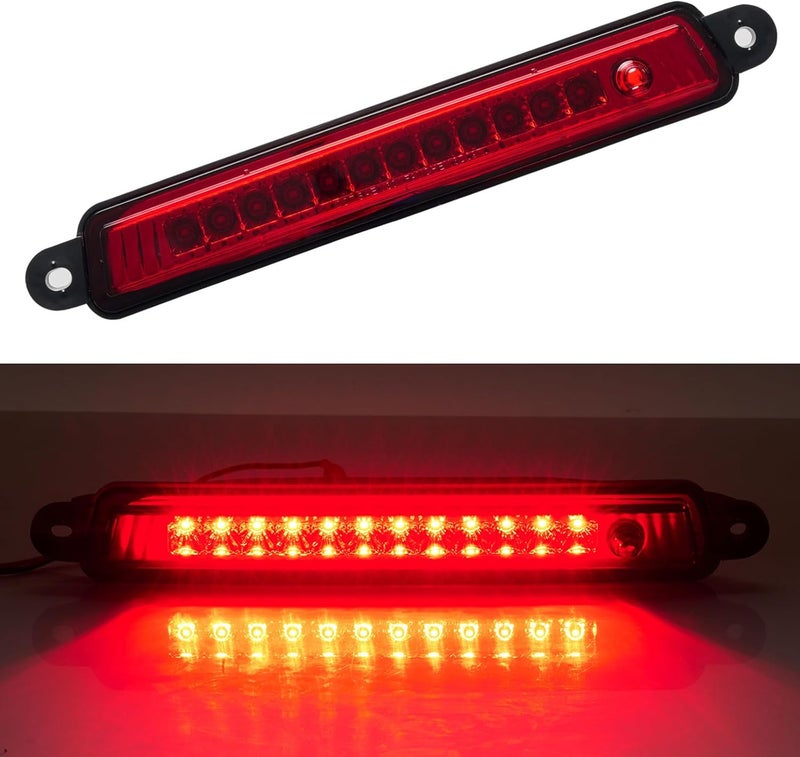 Cxdar Third 3rd Brake Light LED for 2005-2015 Nissan Armada, High Mount Rear Brake Lights Assembly for 2004-2010 Infiniti QX56, Waterproof Center Cab Lamp Stop Light, Red Lens - Image 1